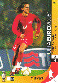 Tuncay Sanli Turkey Panini Euro 2008 Card Game #152
